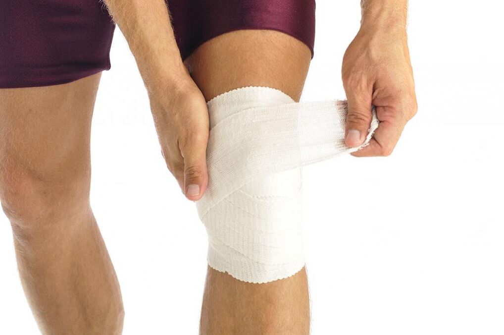 Indication for using the gel - knee injury