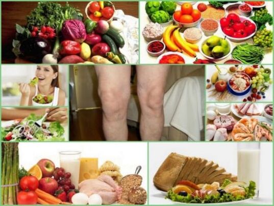 The diet for osteoarthritis should be balanced and contain all the necessary vitamins