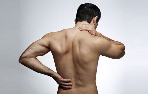 Pain under the left shoulder blade radiating to the lower back