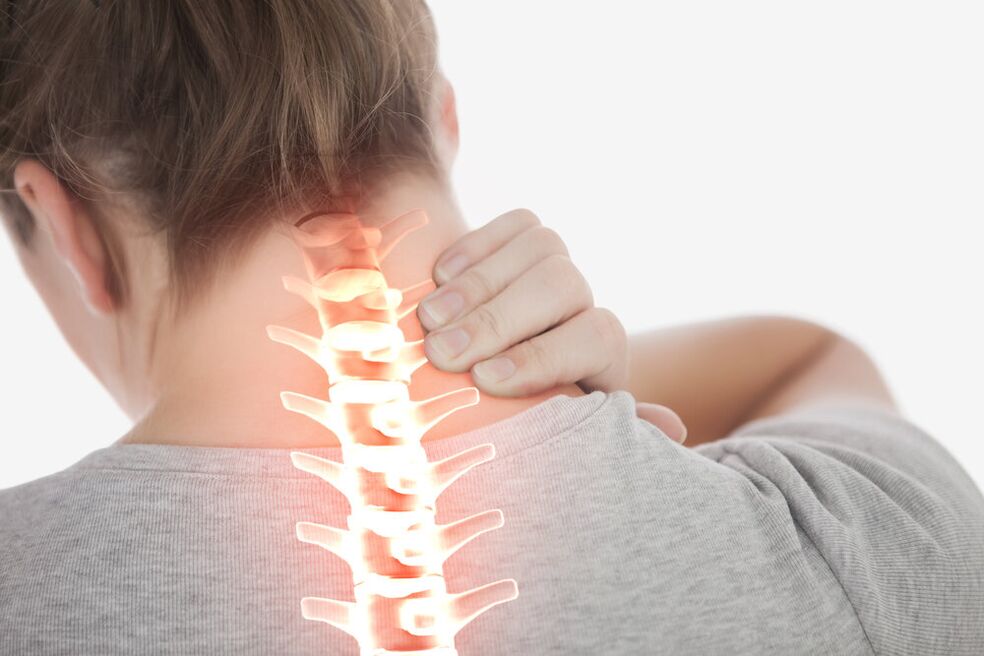 Neck pain due to osteochondrosis